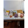 Image 1 : Books  - Assorted  - Cookbook, Local Vintage, Wooden Folding Tray, Misc.