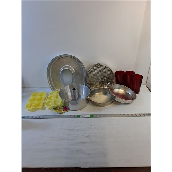 Assorted  - Kitchenware  - Angel Food Pan, Horseshoe Pan, Misc.