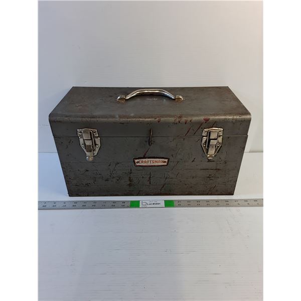 (1) Metal Toolbox / NO Tray  - Craftsman (18" x 8 1/2" x 9 1/2")- PICK UP