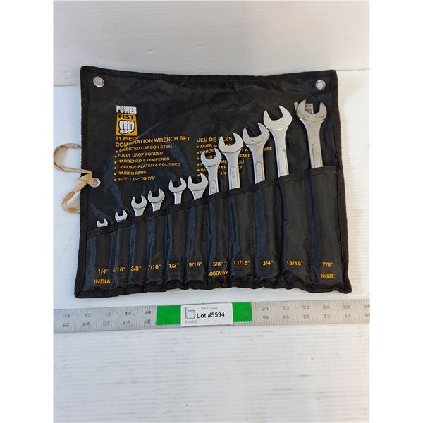 (1) 11-Piece Wrench Set - Imperial (1/4" thru 7/8")