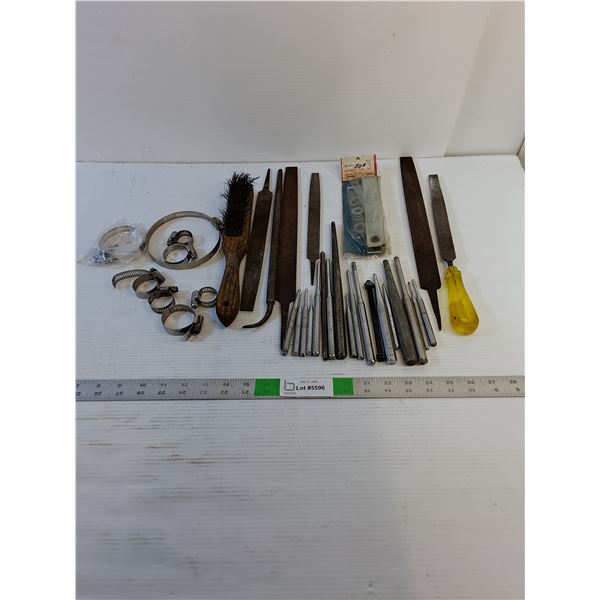 Assorted  - Tools - Punches, Files, Rasps, Hose Clamps, Misc.