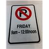 Image 2 : No Parking Sign - Reflective (18" x 12")