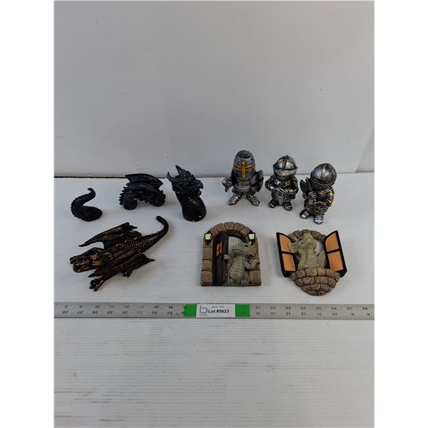 Assorted Decor  - Dragon / Knight Figurine