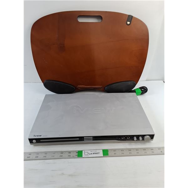 DVD Player - Iview - NO Remote - Powers On / Laptop Lap Tray (16" x 22") - PICK UP