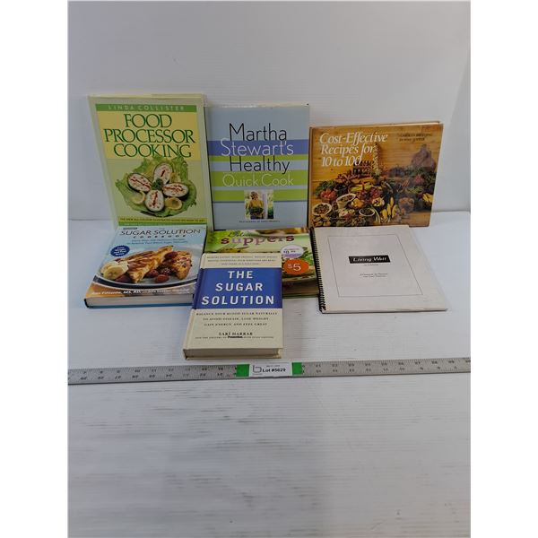 Assorted Books  - Misc. Cookbooks (Martha Stewart,  Collister)