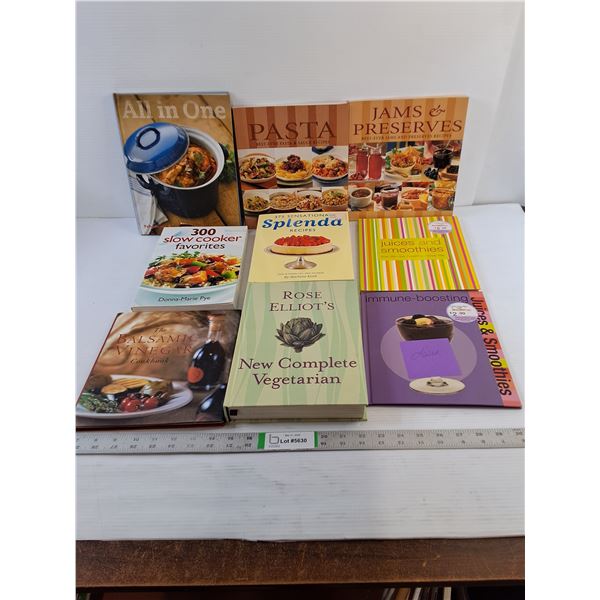Assorted Books  - Cookbooks  (Juices/Smoothies,  Slow Cooker,  Jams/Preserve, Misc.)