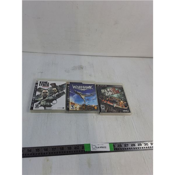 PlayStation 3 Games- Kane & Lynch, WarHawk, Blood Drive