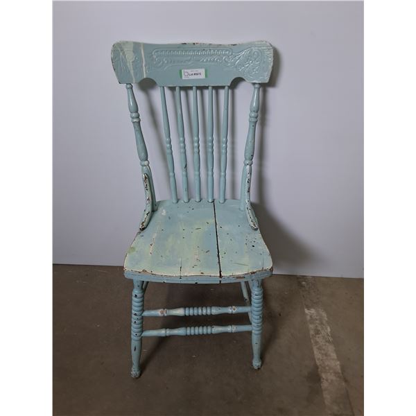 Circa 1917 Wooden Dining Chair - 37" High Back - Pickup Only
