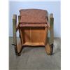Image 6 : Circa 1915 Leatherette Arts & Crafts Rocking Chair - 28" Runners, 37" High Back - Cannot Ship