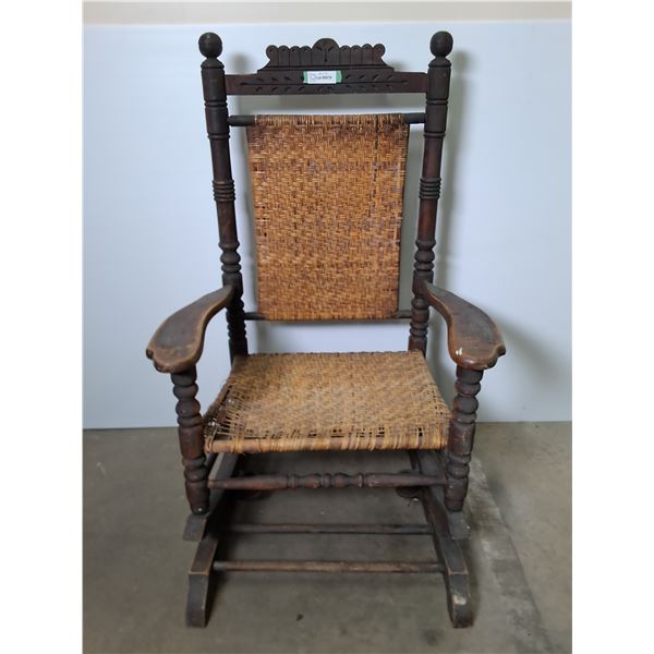 Pre-1930's Brumby Rocking Chair - 30" Wide x 47" High Back - Cannot Ship