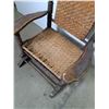 Image 3 : Pre-1930's Brumby Rocking Chair - 30" Wide x 47" High Back - Cannot Ship