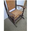 Image 4 : Pre-1930's Brumby Rocking Chair - 30" Wide x 47" High Back - Cannot Ship