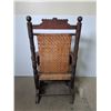 Image 5 : Pre-1930's Brumby Rocking Chair - 30" Wide x 47" High Back - Cannot Ship