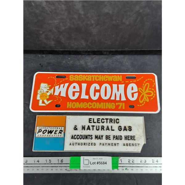 Saskatchewan Homecoming '71, Saskatchewan Power Corp Signs