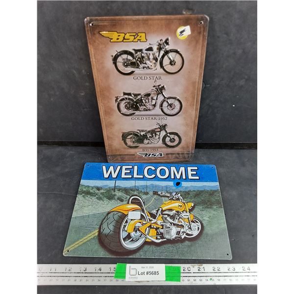 BSA & Welcome Signs 12" x 8"