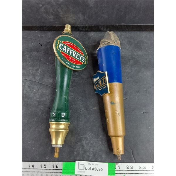 Kokanee Gold & Caffreys Beer Taps