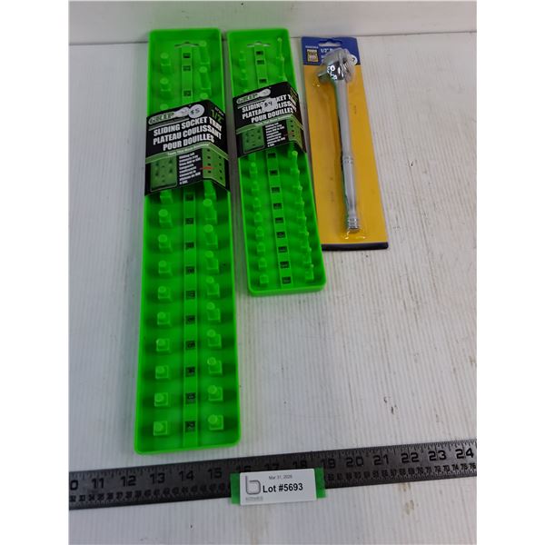 New Socket Trays, 1/2" Ratchet