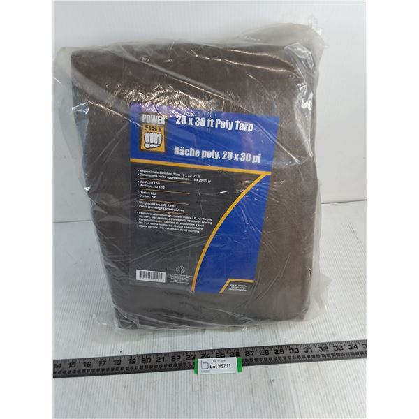 NIB Power Fist 20' x 30' Poly Tarp