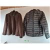 Image 1 : Women's Suede Jacket- M & Puffer Jacket- L