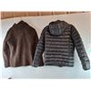 Image 2 : Women's Suede Jacket- M & Puffer Jacket- L