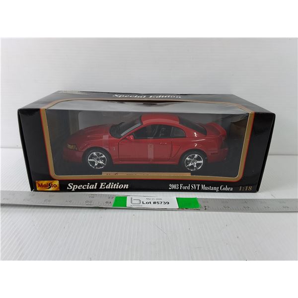 2003 Ford SVT Mustang Cobra- NIB 1:18 Scale