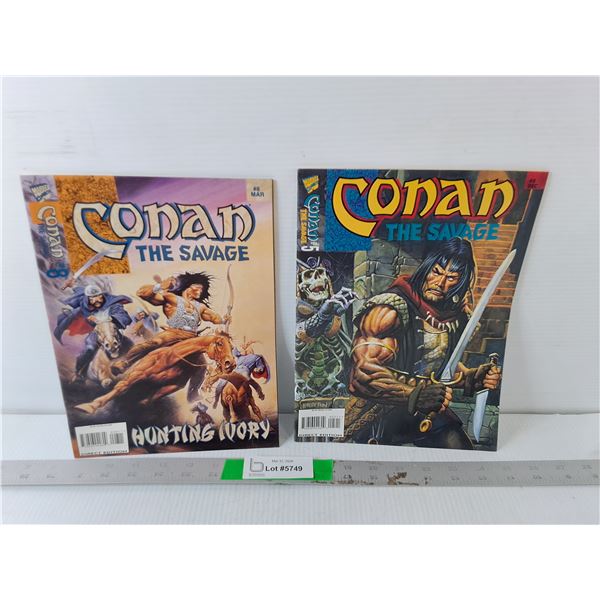 (2) Conan the Savage Comics
