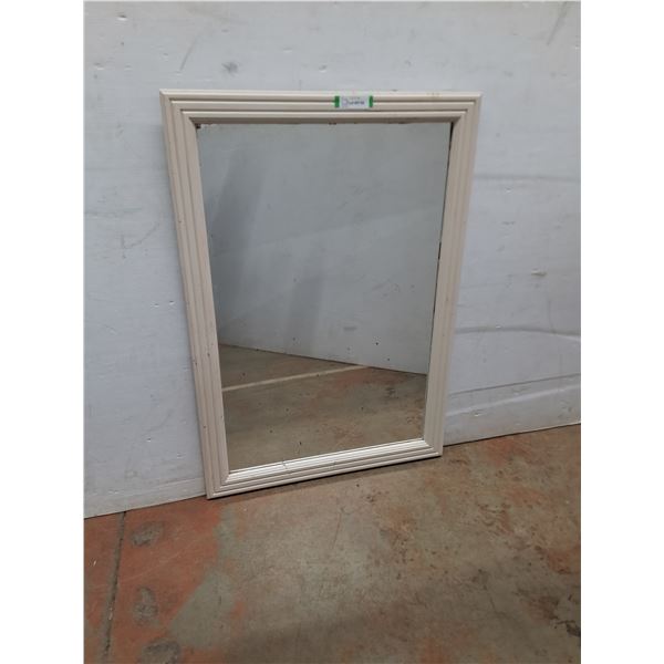 * Wood Framed 40" x 28" Mirror - Some Imperfections - PICK UP ONLY