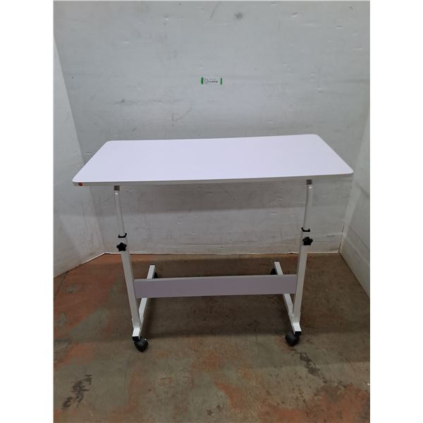 * Adjustable Height Metal Frame Desk - 32 x 16" - Height 27" to 33" -PICK UP ONLY