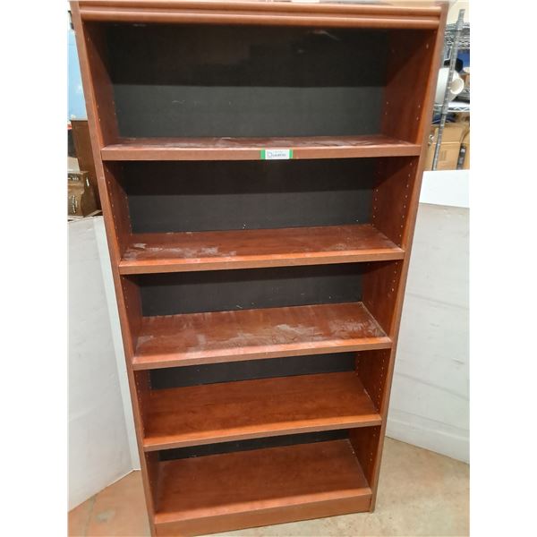 * Wooden 5-Tier Bookshelf - 72x36x12" - Pickup Only