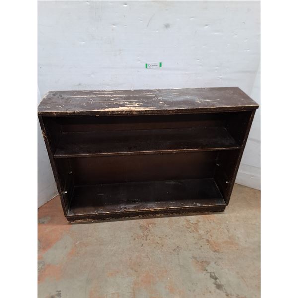 * Wooden 2-Shelf Bookshelf (Missing 1 Shelf) - 40x31x10" - Some Damage - Pickup Only
