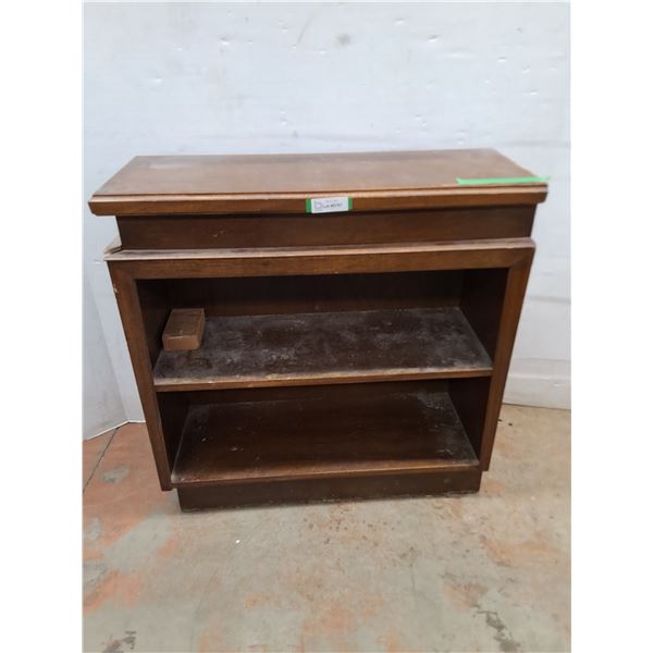 * Wooden 2-Tier Bookshelf (Some Damage) - 33x33x12" - Pickup Only