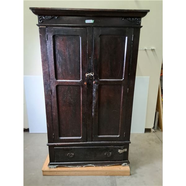 'Circa 1917' Solid Wood Wardrobe Closet - 78x44x17" - PU Only