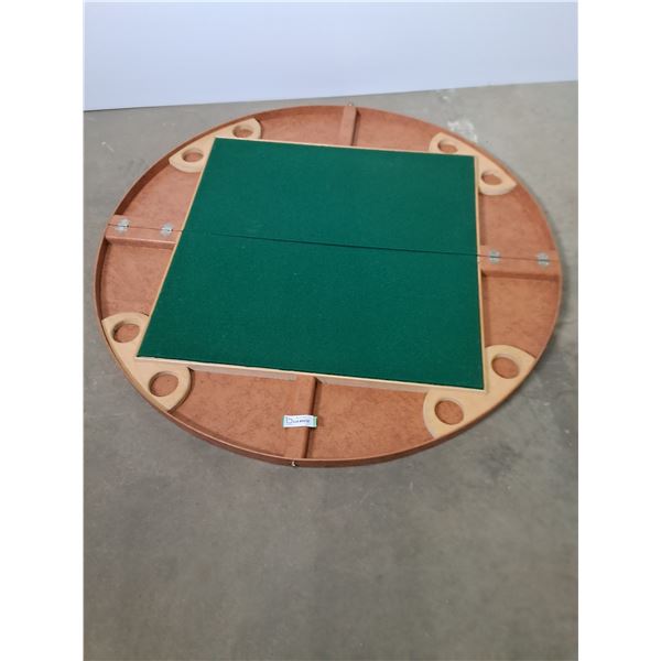 'Circa 1960's/70's' Foldable Card Table Top Made in Sweden - 4' Diameter - PU Only