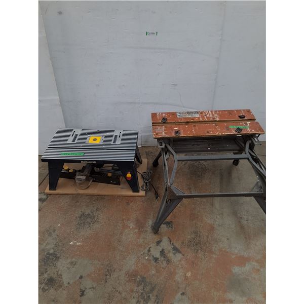 *Saw Horse Stand and Mastercraft Router Saw, Cannot Ship