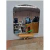 Image 5 : *Wooden Desk with Drawers and 30" x 28" Mirror - Cannot Ship