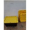 Image 1 : *(1) Storage Tote with Lid, 4 extra Lids. Cannot Ship