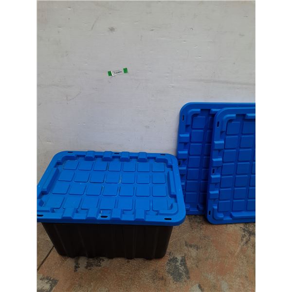 *Storage Tote with Lid, Extra 2 Lids. Cannot Ship