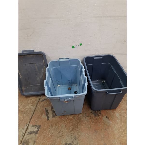 *(2) Storage Tote With Lid. Cannot Ship
