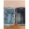 Image 2 : *(2) Storage Tote With Lid. Cannot Ship