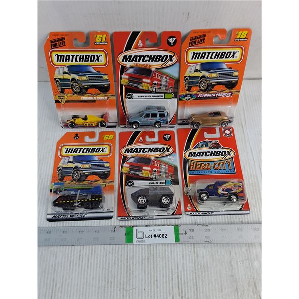 (6) NIB Matchbox Toy Vehicles