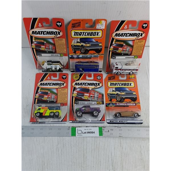 (6) NIB Matchbox Toy Vehicles