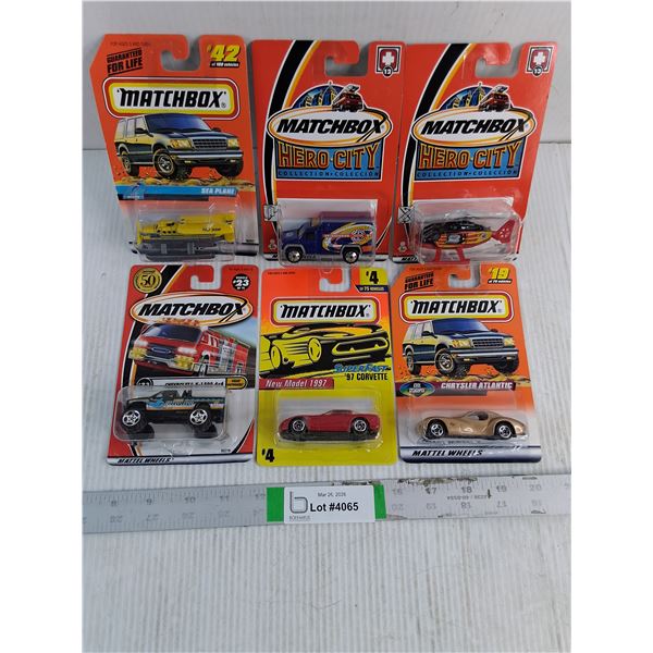 (6) NIB Matchbox Toy Vehicles
