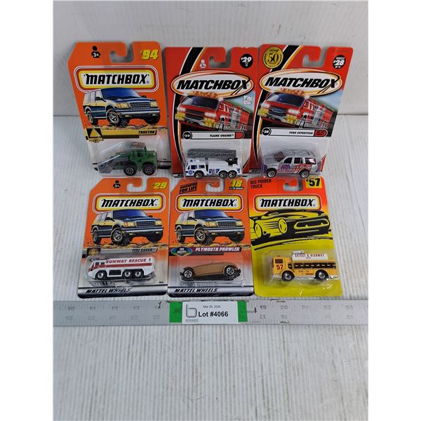 (6) NIB Matchbox Toy Vehicles