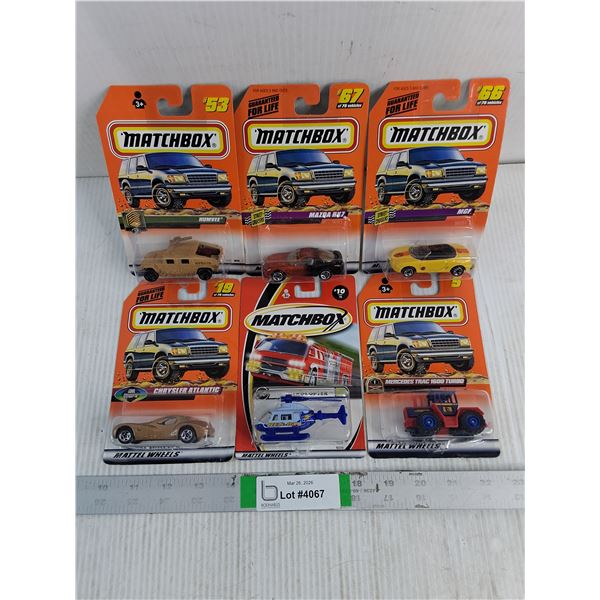(6) NIB Matchbox Toy Vehicles