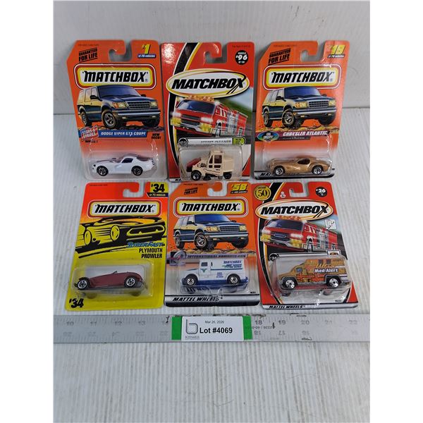 (6) NIB Matchbox Toy Vehicles