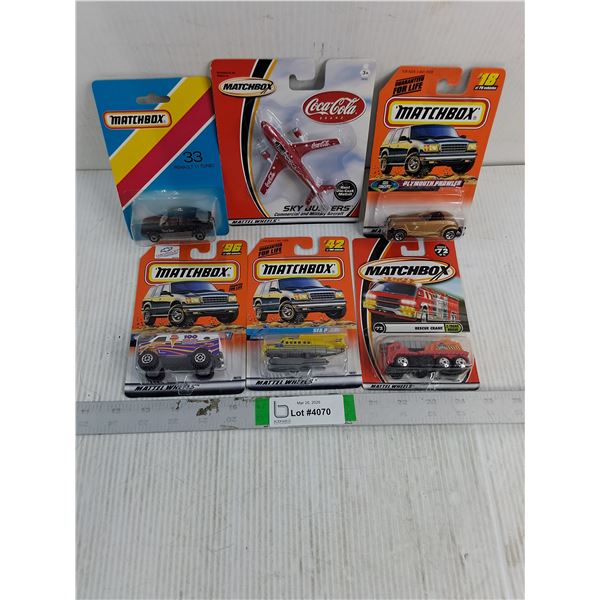 (6) NIB Matchbox Toy Vehicles