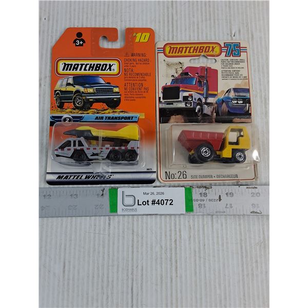 (2) NIB Matchbox- (1) is Vintage No.26  in 75 Series