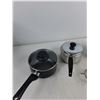 Image 2 : (3) Cooking Pots, Strainer