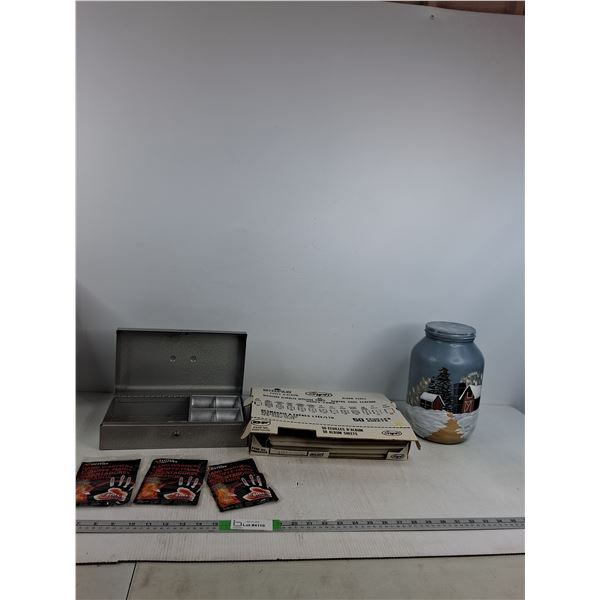 Cash Box, Hand Warmers, Painted Jar, Album Page Sheets