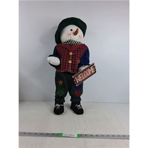 Snowman Holiday Door Greeter 25" ( as is) - PICK UP